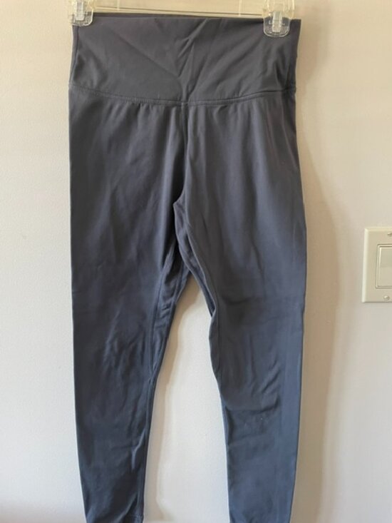 lululemon athletica Pants - Lululemon Grey Leggings , regular length, wide waistband Sz 4